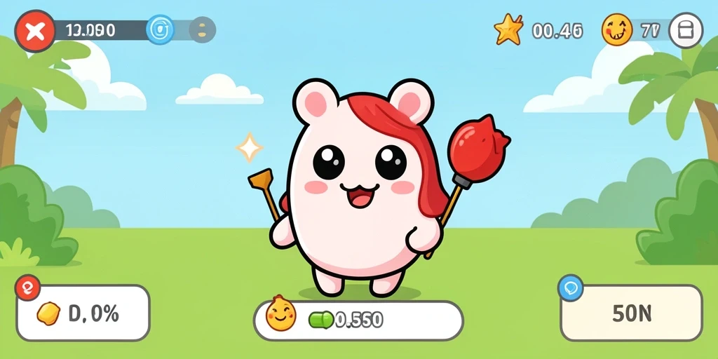 Tampilan awal game yang menarik dan penuh warna.